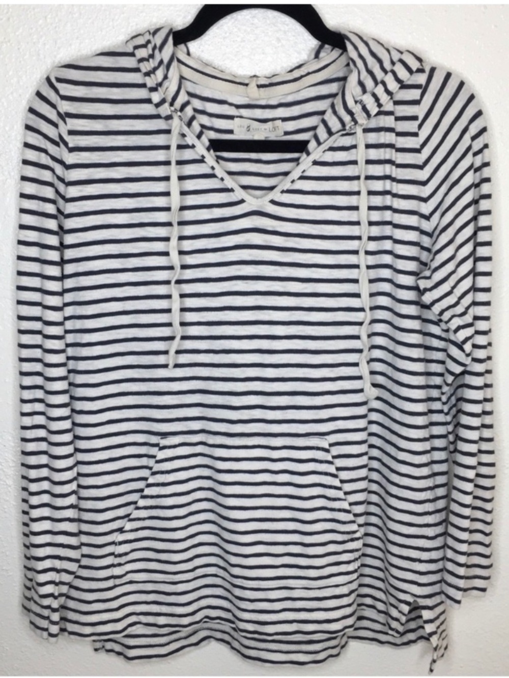Lou & Grey for LOFT Striped Hoodie Sweatshirt S
